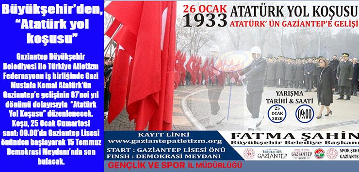 Büyükşehir’den, “Atatürk yol koşusu”