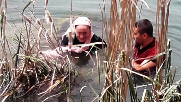 Fırat Nehri’ne atlayan genç kızı vatandaşlar kurtardı