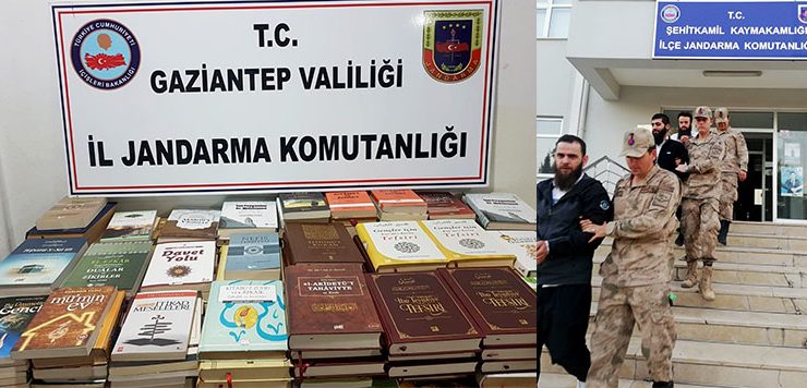 Gaziantep’te DEAŞ destekli yazıların yer aldığı yasaklı kitaplar yakalandı