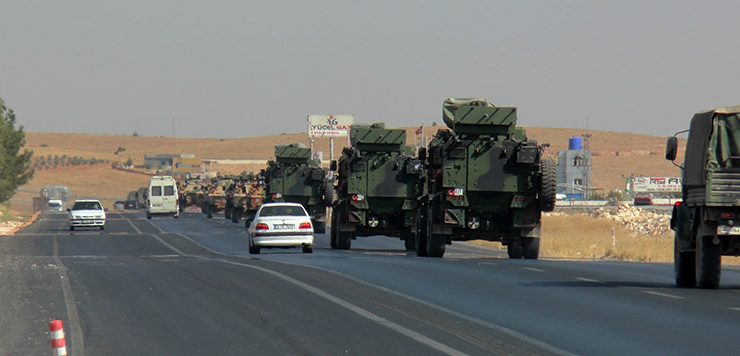 Gaziantep’ten 150 araçlık askeri konvoy yola çıktı