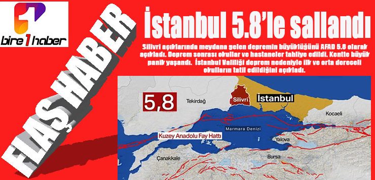 İstanbul 5.8’le sallandı