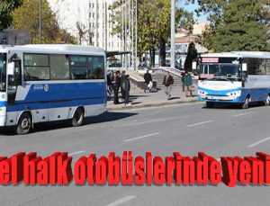 Mavi özel halk otobüslerinde yeni sistem