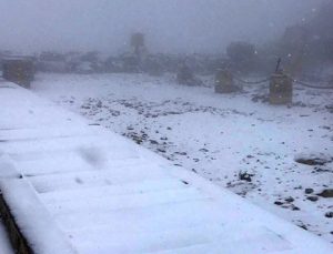 Nemrut Dağı’na ilk kar düştü
