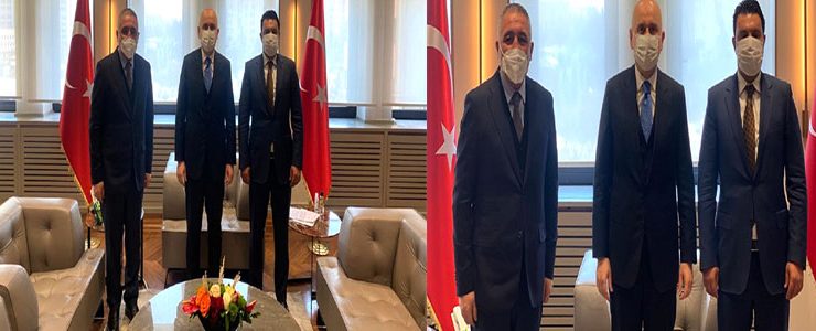 OSB Başkanı Şimşek Bakan Karaismailoğlu ile görüştü