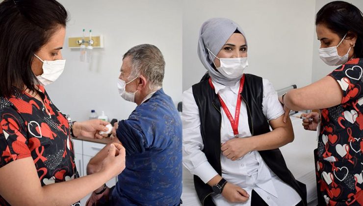 ANKA’da sağlık çalışanlarına ikinci doz aşılama başladı