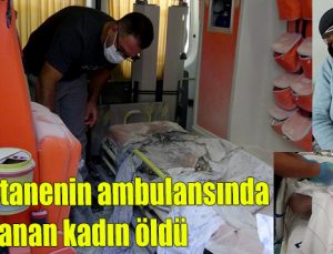 Özel hastanenin ambulansında yanan kadın öldü