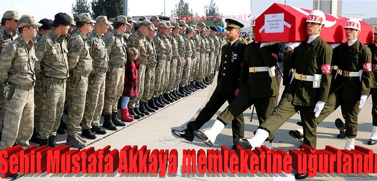 Şehit Mustafa Akkaya memleketine uğurlandı