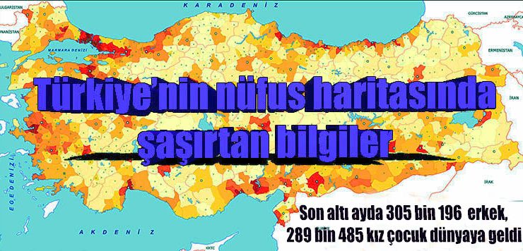 Türkiye’nin nüfus haritasında şaşırtan bilgiler
