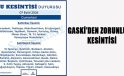 GASKİ’DEN ZORUNLU SU KESİNTİSİ