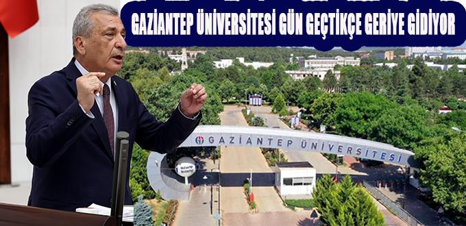 GAZİANTEP ÜNİVERSİTESİ GÜN GEÇTİKÇE GERİYE GİDİYOR