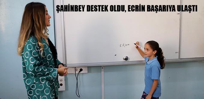 ŞAHİNBEY DESTEK OLDU, ECRİN BAŞARIYA ULAŞTI