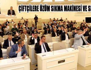 ÇİFTÇİLERE ÜZÜM SIKMA MAKİNESİ VE SERA PROJESİ DESTEĞİ!